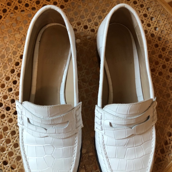Maryam Nassir Zadeh Suffolk Loafer - White Croc - Picture 3 of 7